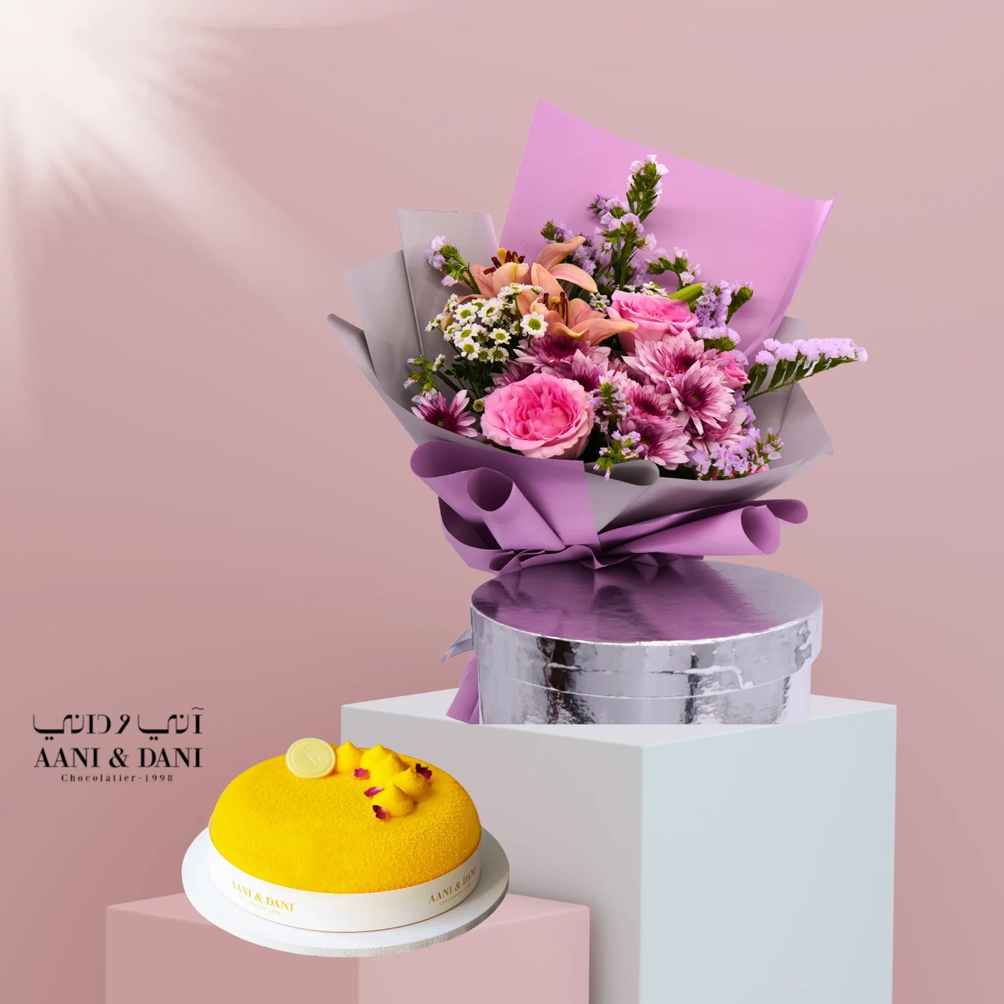 باقة ورد وردي ساحرة: هدية مثالية